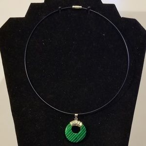 Gemstone Go-Go Memory Wire Necklace